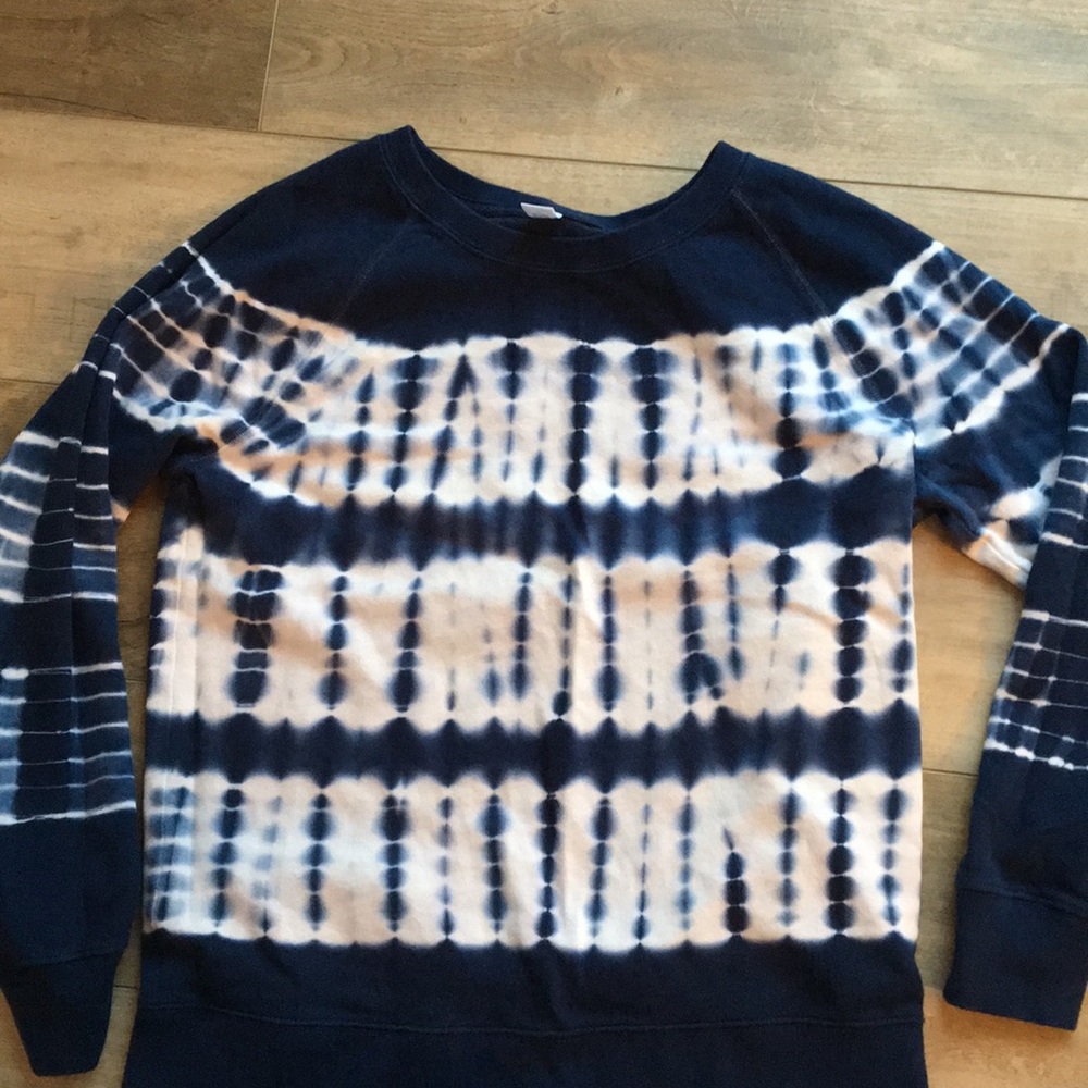 Tie dye crew neck sweater